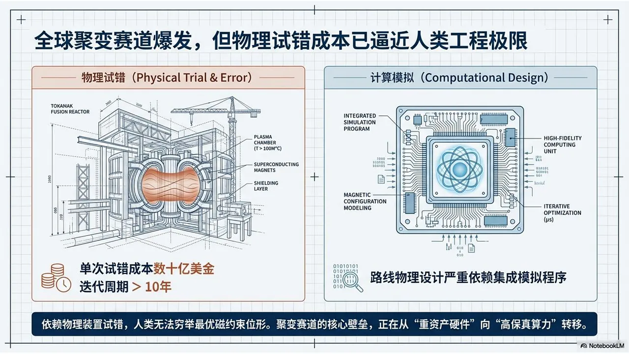 物理试错与计算模拟的成本对比
